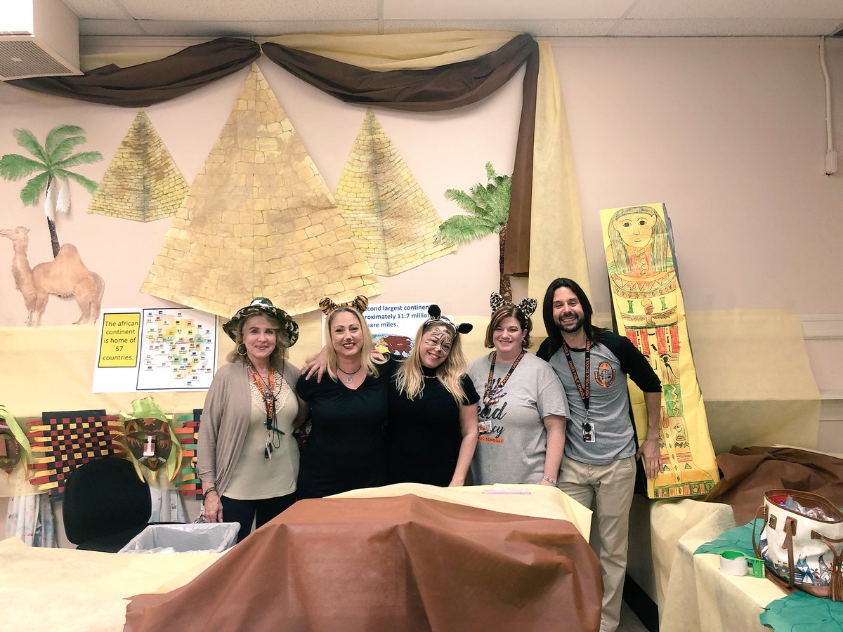 Sch8_IsGr8's tweet photo. Did you get to #WalkLikeAnEgyptian in Africa tonight? The #Sch8WorldTour stopped in Africa to decode #EgyptianHeiroglyphics and create #TribalNecklaces! The sights—the smiles—the learning! Gotta love a #FASTEvent! @LEASSN @LPSSupt @LindenSchoolsNJ https://t.co/INXXtO3ROo
