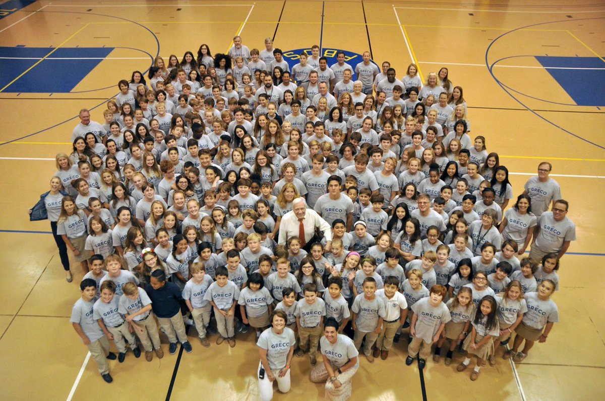 PalmBeachDay's tweet photo. Mr. Greco indulged us long enough for us to snap his photo with a few of his closest friends and fans to commemorate his 50th year of teaching at Palm Beach Day Academy - and counting. #greco50 #legendary #teachmore #pbdadifference https://t.co/6o4tlwZyir