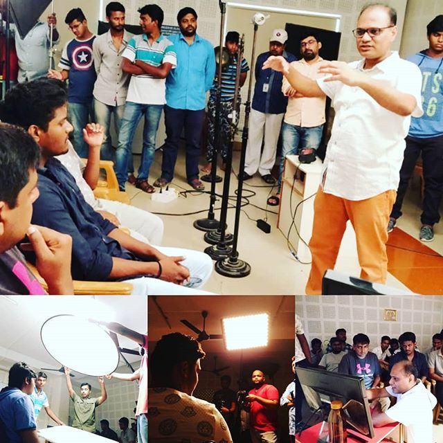 cjrajkumar's tweet photo. Bofta Direction students were given Cinematography workshop: Lighting for look, mood and Style.
#BestFilmInstitute #filmdirection #lighting #moodlighting #source #rembrandt #splitlighting #looplighting #butterflylighting #broadlighting #shortlighting #lo… https://t.co/wBCnpmuATc https://t.co/IXczrTouIc