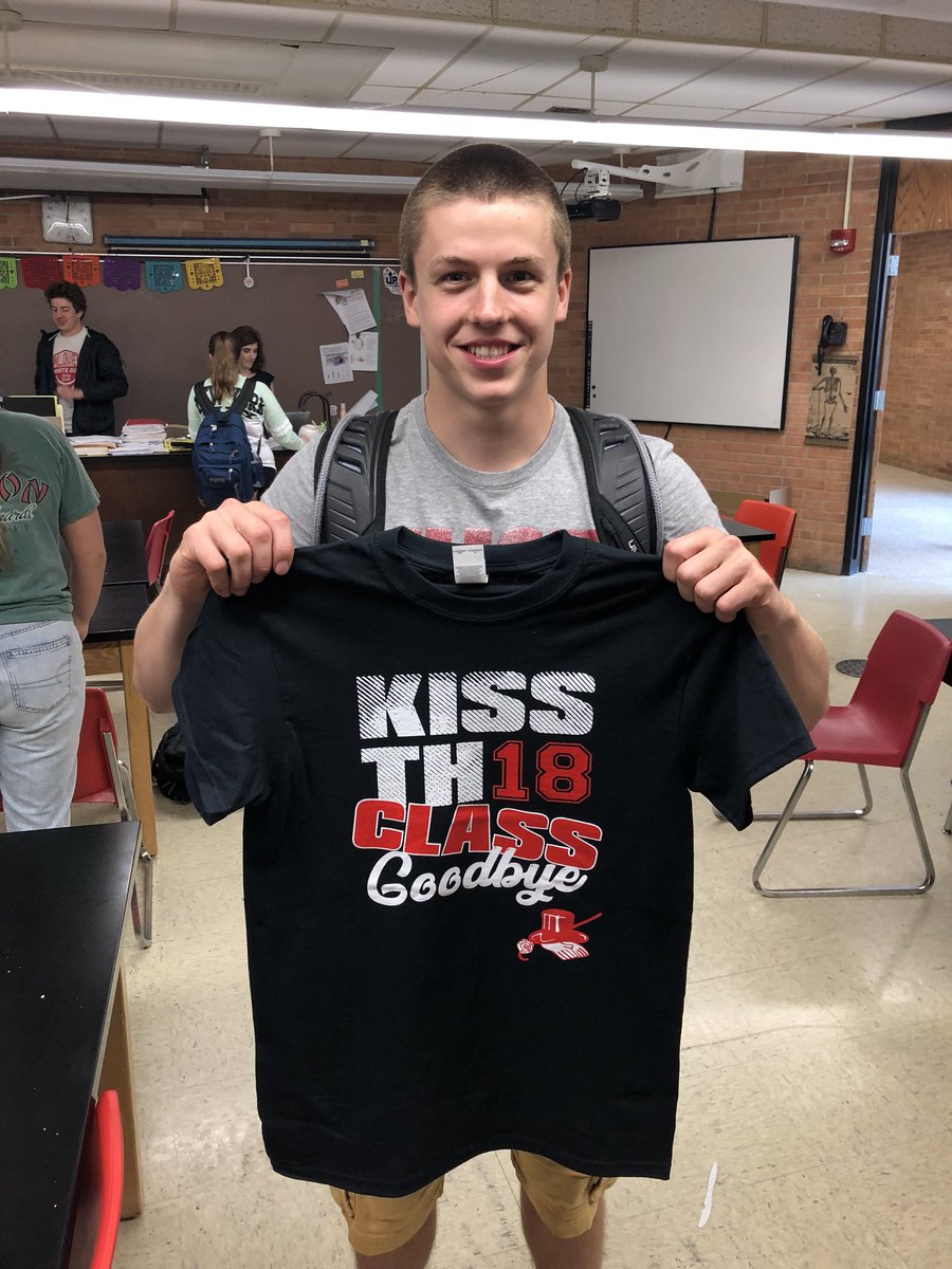 2018WAHS's tweet photo. ATTENTION SENIORS: Tomorrow throughout the day in the Hub will be tables for you to pick up your senior shirt. The slip you filled out in your English class will be laid out on the tables. Find your name and slip and turn it into the person at the table to receive your shirt. https://t.co/MApPS3yxP0