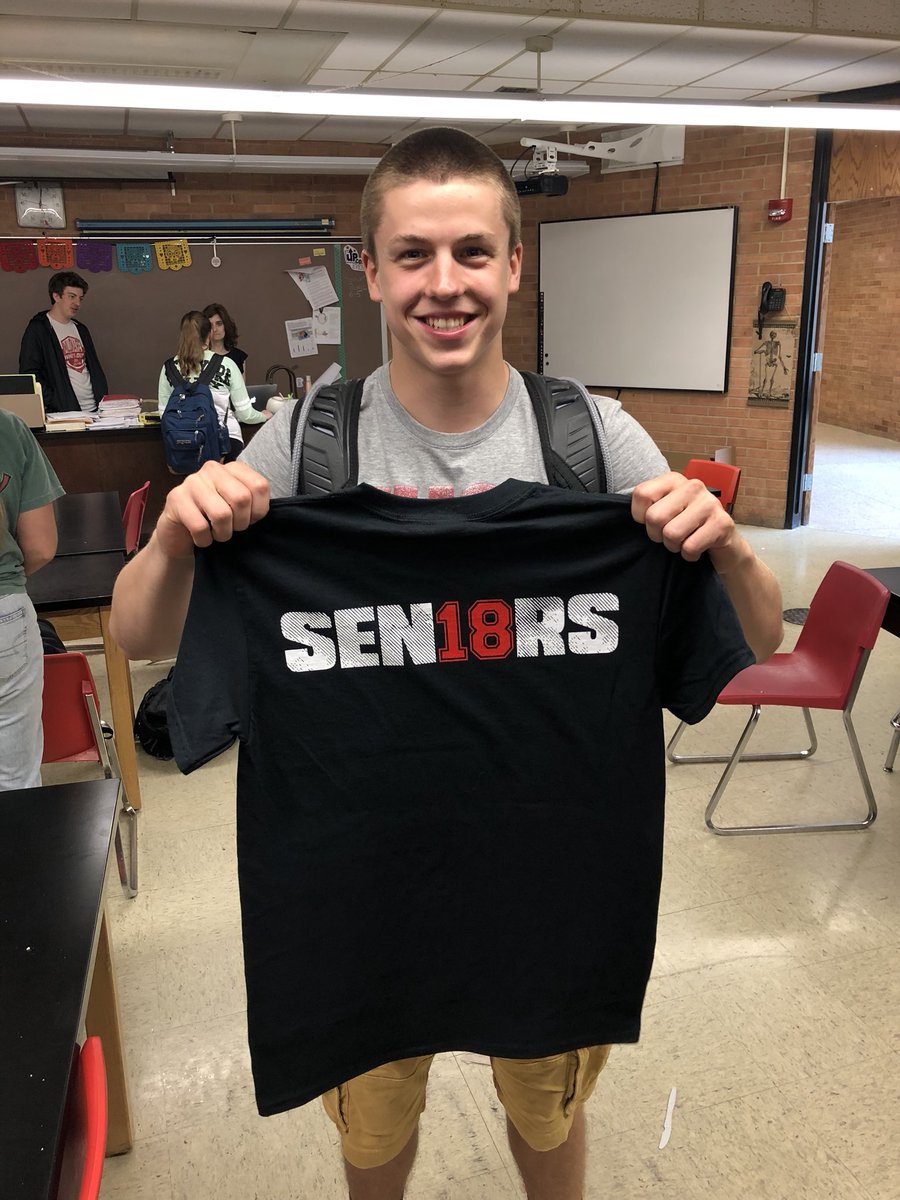 2018WAHS's tweet photo. ATTENTION SENIORS: Tomorrow throughout the day in the Hub will be tables for you to pick up your senior shirt. The slip you filled out in your English class will be laid out on the tables. Find your name and slip and turn it into the person at the table to receive your shirt. https://t.co/MApPS3yxP0
