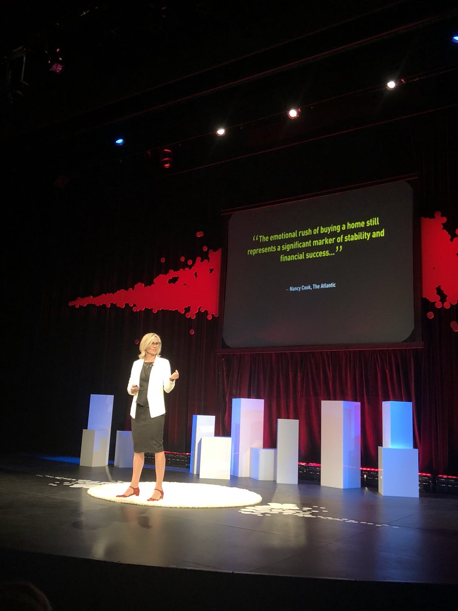 Do we say goodbye to home ownership for shared prosperity? <a href="/jen_keesmaat/">Jennifer Keesmaat</a> turns home ownership on its head and breaks down the assumptions of housing as an asset #redtalks2018 #demographycollision