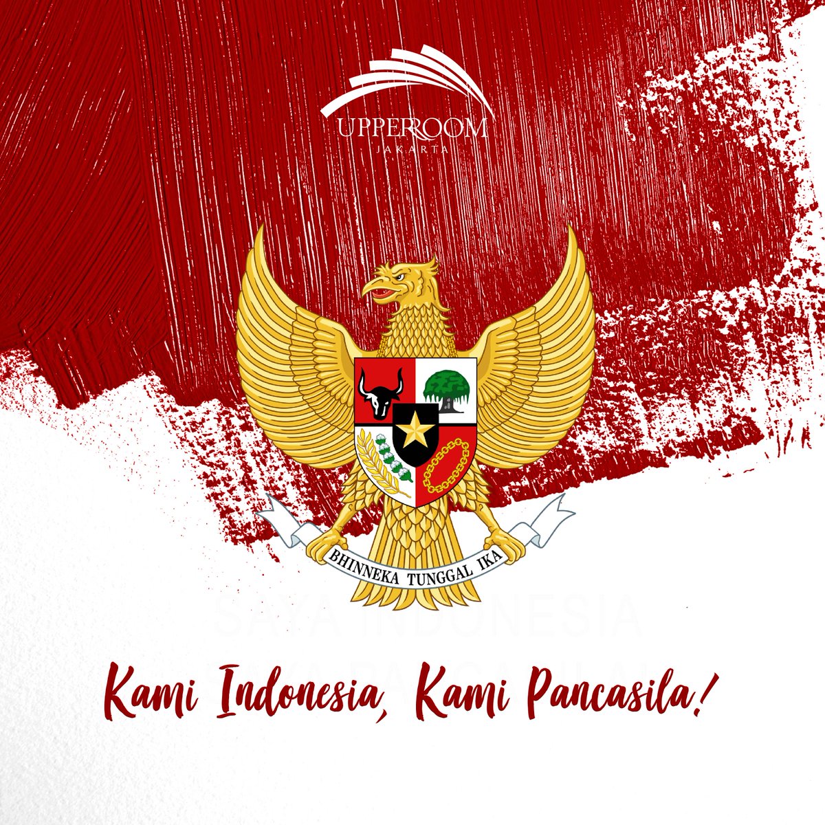 UpperRoomJKT's tweet photo. "Namanya bukan Panca Dharma, tetapi – saya namakan ini dengan petunjuk seorang teman kita ahli bahasa namanya ialah Panca Sila. ...

#HariPancasila 
#UpperRoomJakarta #UpperRoomJkt #UpperRoomHall https://t.co/SLqIzNaQfh