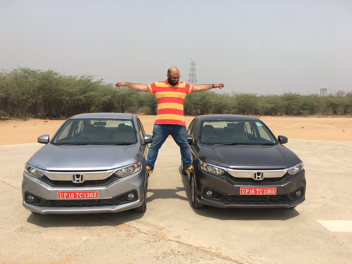 sidpatankar's tweet photo. I thought of lots of funny things to say when I took the picture. But now as I post it - no words! 😄 SVP #Devgan #SuspensionTest #Amaze https://t.co/LDFTEoXG2k