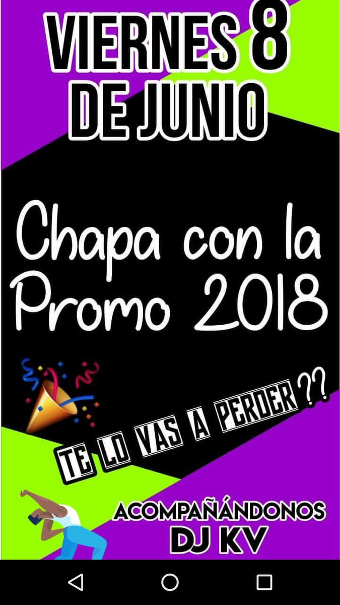 KVProducciones1's tweet image. TREMENDO VIERNES SE NOS VIENEEE  DE LA 🙌 DE UNA PROMO FIESTERA, LA #PROMO18 TE TRAE OTRA NOCHE QUE VA A 💣💣💣 Y QUE VOS NO TE LA PODES PERDER.