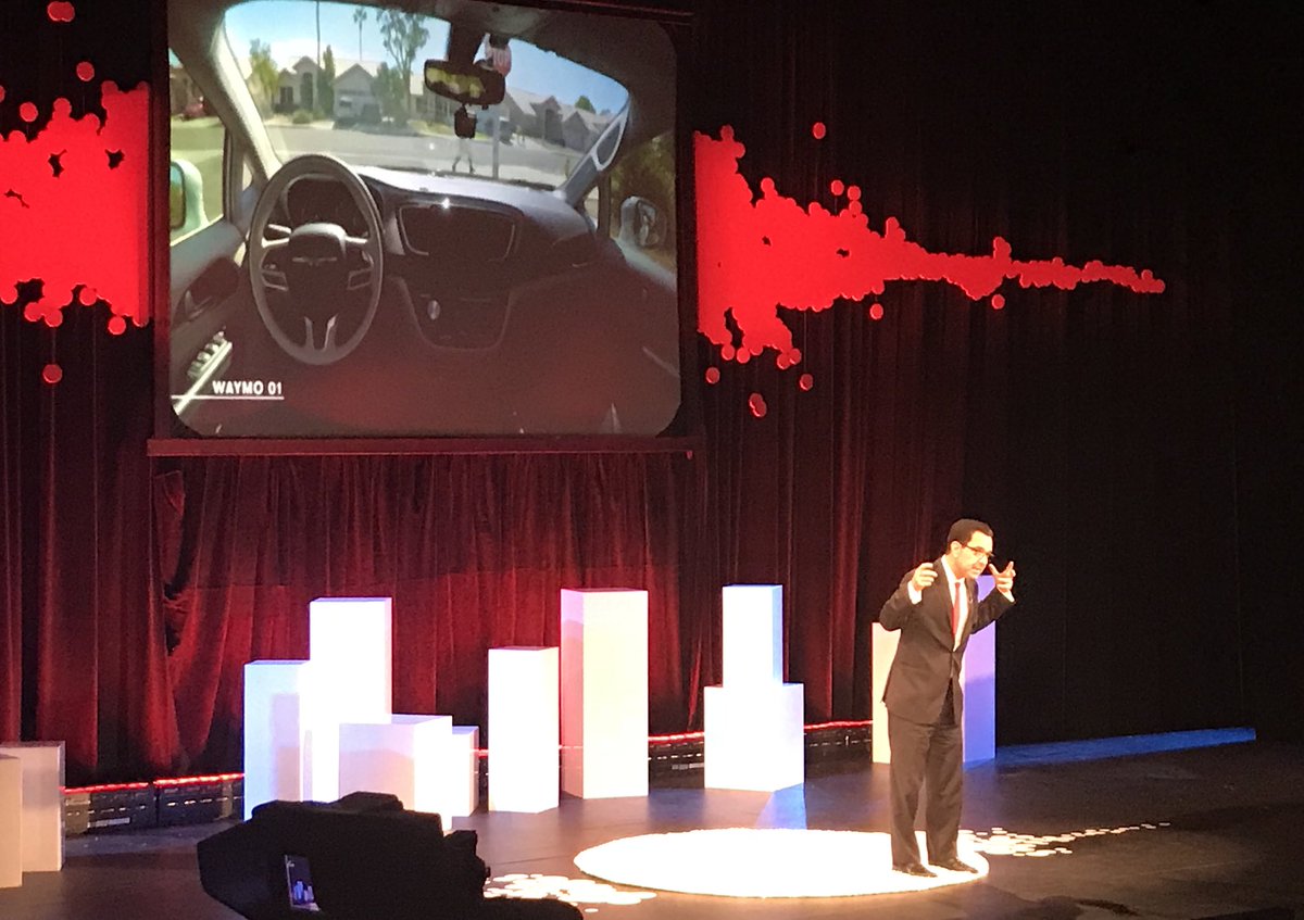 LenCatling's tweet photo. When predicting transportation disruption in 2020-2030, through on demand, autonomous and electric vehicles, @tonyseba mentions “it’s so sad #Vancouver doesn’t have @Uber”. #REDTalks2018 https://t.co/hn2UOm4ARx