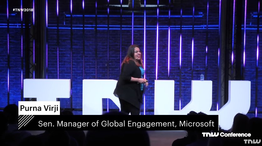 Check out the talk Purna Virji gave at #TNW2018 about 'The 4 C’s of designing conversational AI' bit.ly/2J2KKBY #4C #design #ArtificialIntelligence #Microsoft