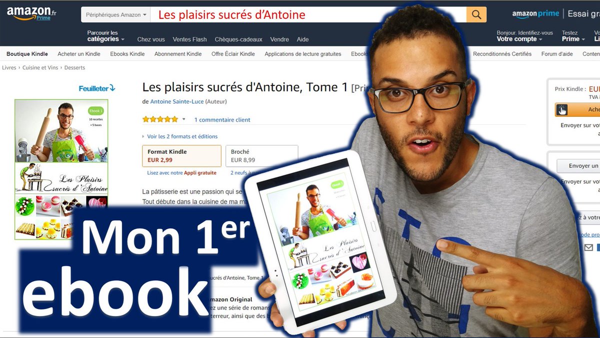 AntoineSteLuce's tweet photo. Bonjour à tous ! Mon 1er ebook est dispo sur Amazon 😁 ➡️ https://t.co/bwQ1TVXK9f #lmp @FoudePatisserie https://t.co/mDHufKz52Y