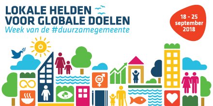 vvsg's tweet photo. Doe mee met de allereerste Week van de Duurzame Gemeente. Zo geef je de Duurzame Ontwikkelingsdoelstellingen #SDG's een lokaal gezicht in jouw gemeente, en zet je lokale duurzame initiatieven in de kijker. Stel je hier kandidaat vóór 15 juli https://t.co/uYve6oZFKf #localSDG https://t.co/Mvml4WgPov