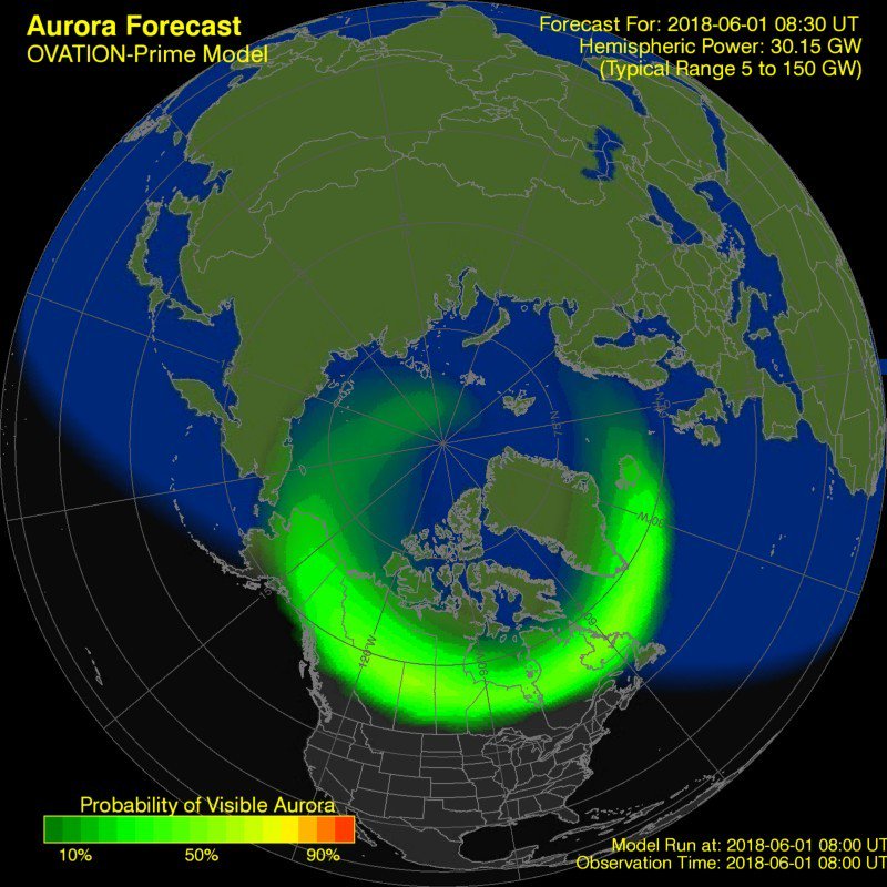 KPAuroraAlert's tweet photo. #Aurora Alert: KP is predicted to be 4.67 in 41 Minutes. #KP4 https://t.co/dP8WWsGJgs
