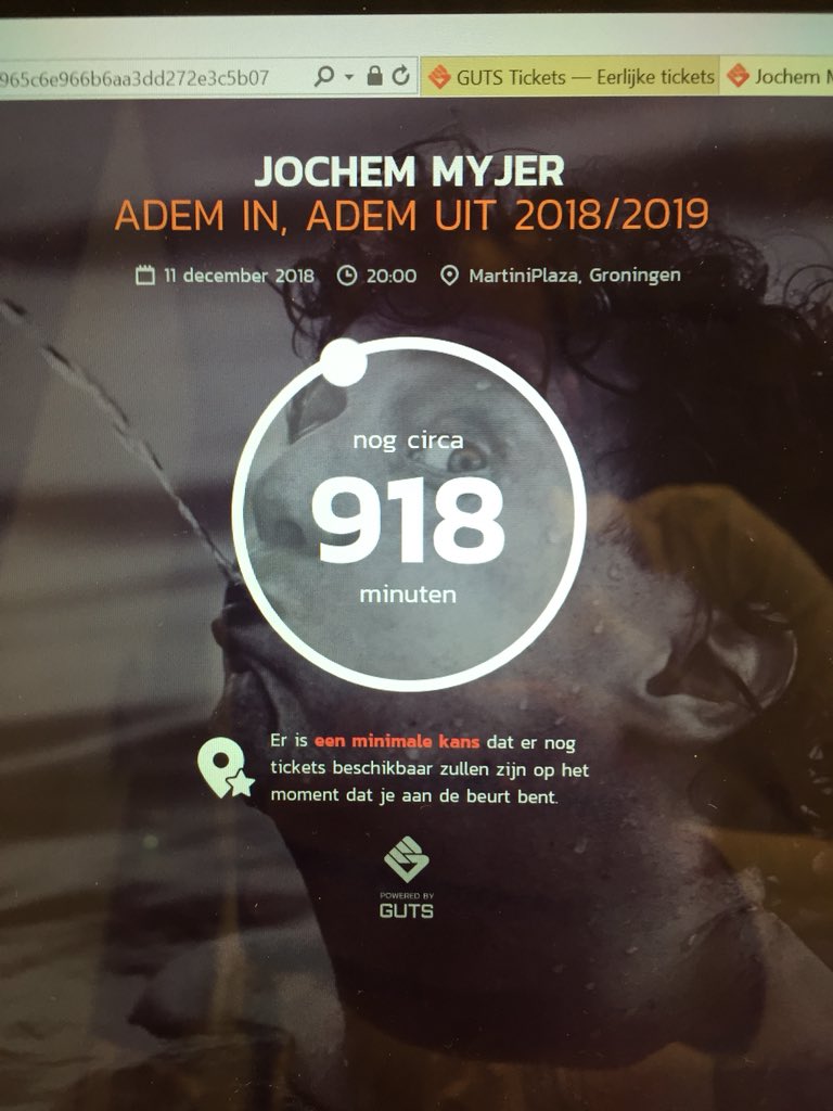 hug04's tweet photo. @GUTStickets @jochemmyjer Denken jullie dag er vannacht nog tickets over zijn? https://t.co/i9Nf7wV2GY