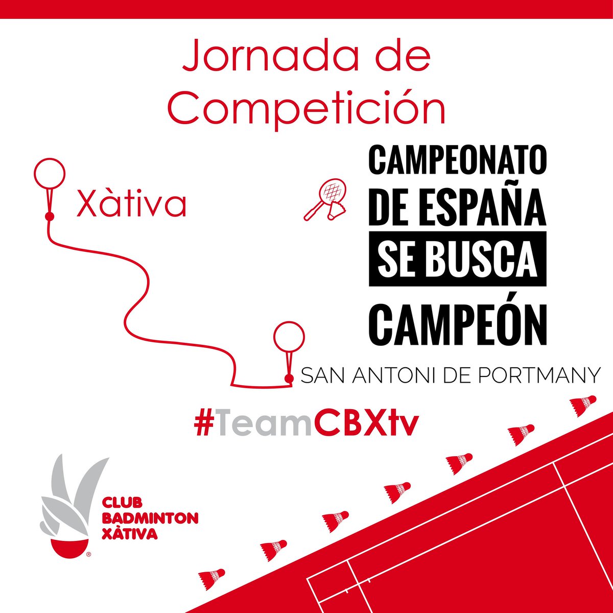 A pocas horas de que de inició el C.España Sub-13 donde participan Adrián Ramón y Maria Sanz.

#TeamCBXtv 💪🏸
<a href="/PAPELERIATL/">PAPELERIA TL</a> @recressaetabis
<a href="/dentalcarralero/">Carralero Clínica Dental Avanzada</a> <a href="/caixapopular/">Caixa Popular</a>
@DecathlonES <a href="/iaadarve/">ia.adarve</a>
<a href="/CoordClubsXat/">Coord Clubs Xàtiva</a> @paldabero
<a href="/diarixativa/">DiariDigital.es</a>
#Badminton #Xativa #Xàtiva #deporte #TeamXativa