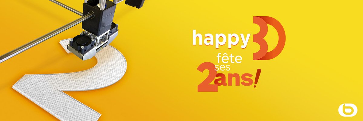 Happy3D's tweet photo. Bon anniversaire @Happy3D !! 🎂🎉🎁
Tentez de gagner une #imprimante3D en participant au tirage au sort : https://t.co/ZkFQYnXfCY 
Elle vous permettra d’imprimer une grande partie des pièces détachées présentes sur https://t.co/xTaZlu05y0 https://t.co/NqvIELpIrh