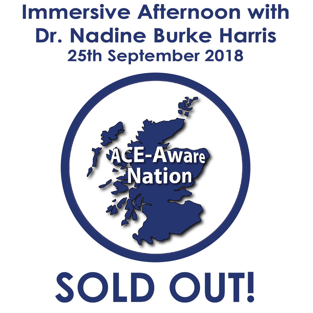 ACEAwareNation's tweet photo. We are SO delighted to announce that our Immersive Afternoon with @DrBurkeHarris has now SOLD OUT! Did you get a ticket?✨✨✨@DrBurkeHarris @HendryTina @HarryBurns16 https://t.co/XlQfCH4wDN