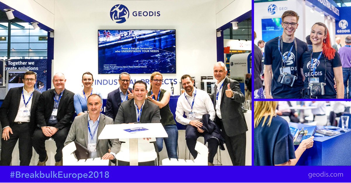 GEODIS_FF's tweet photo. A big thank you to #GEODIS team and all who participated in making the Breakbulk Europe 2018 event a success! #bbeu2018 https://t.co/1MpLwzvwHu