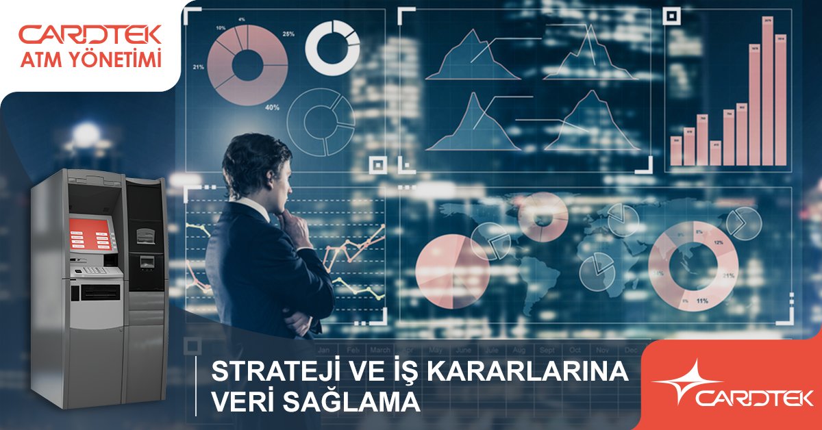 CardtekGroup's tweet photo. Cardtek Yeni Nesil ATM Yönetiminin iş kararlarınıza ışık tutacak detaylı veri ve raporları sayesinde, ATM parkınız için doğru stratejileri belirleyerek daha verimli yönetimini sağlayabilirsiniz. #ATM #ATMmonitoring https://t.co/oVZt21oyVp https://t.co/wZgQbodWBH