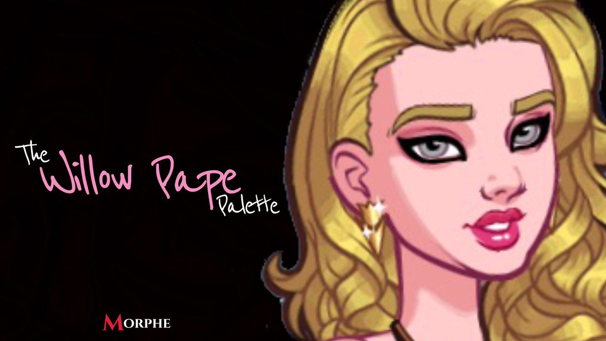RayPowersOffic's tweet photo. It’s true! @MorpheBrushes teamed up with @WillowPOfficial for their brand new eyeshadow palette named after the blond celebrity! That’s amazing! It comes out tomorrow everywhere! Who’s buying?🎊#TheWillowPapePalette #StarNews https://t.co/nLpVTZfk0Z