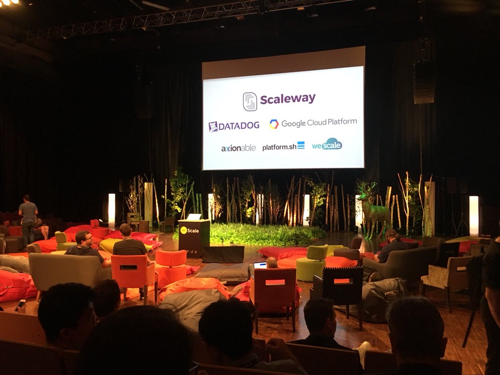 sap1ens's tweet image. #dotScale is happening! And we have a deer on stage 😀