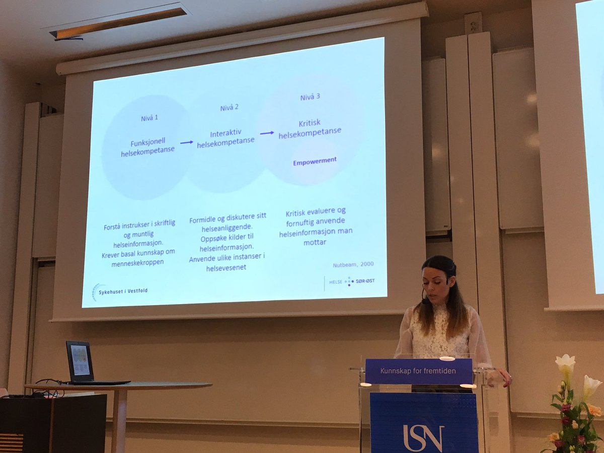 ibedrift_no's tweet photo. Prøveforelesning med Tone Langjordet Johnsen ved disputas på Universitetet i Sørøst-Norge #healthliteracy https://t.co/AROwN8yDo5