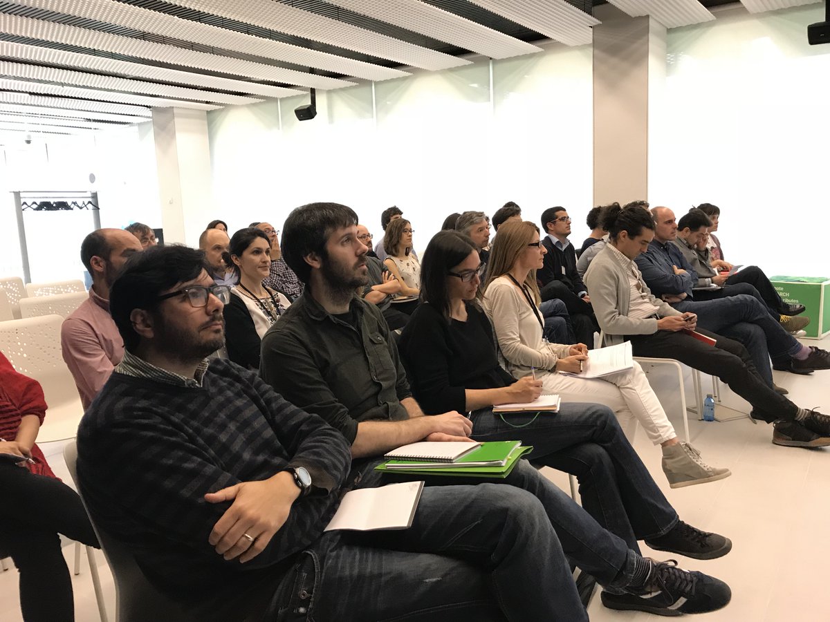 BC3Research's tweet photo. Members attending our  2018 ISAC meeting: Peter Smith, Valentina Bosetti, Iñigo Losada and Reinhard Mechler. Thank you all for your participation! #BC3Research #ISAC https://t.co/9TjNWQXmD8