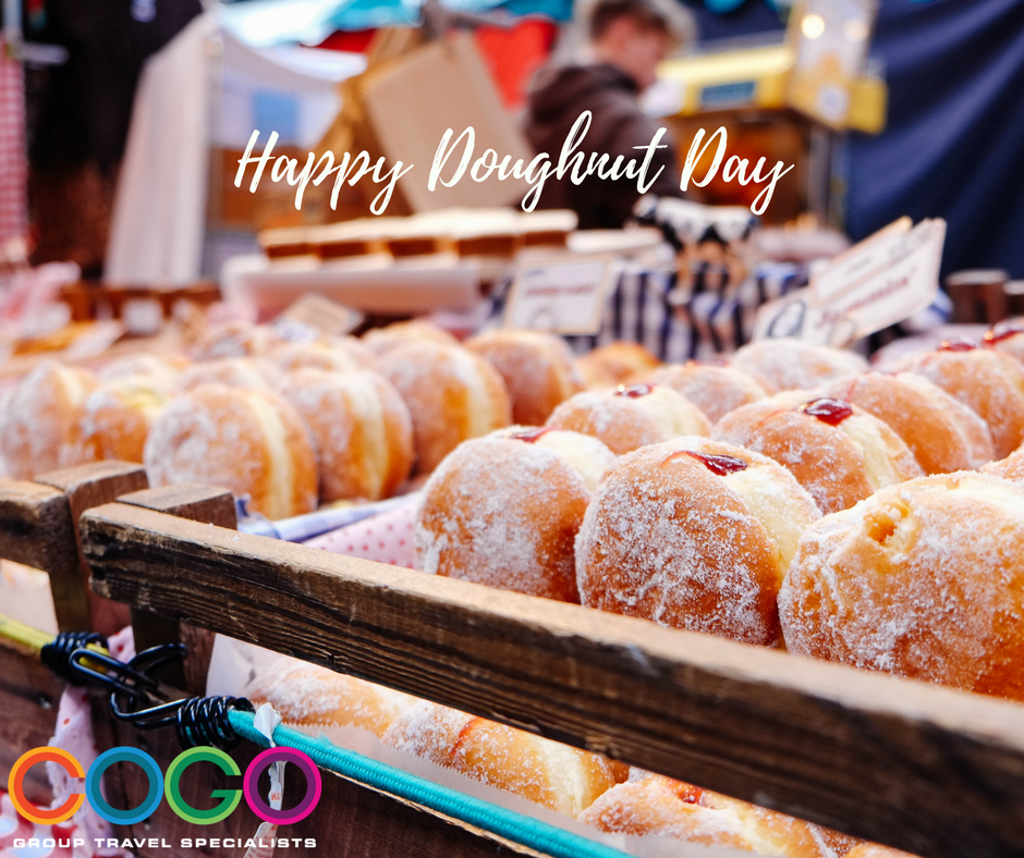 USITschooltours's tweet photo. You can't buy happiness but you can buy donuts so that's basically the same thing :D #DoughnutDay #Donut #sweet #food #cogo #cogotravel #happiness #tgif https://t.co/XNYOqMISu6