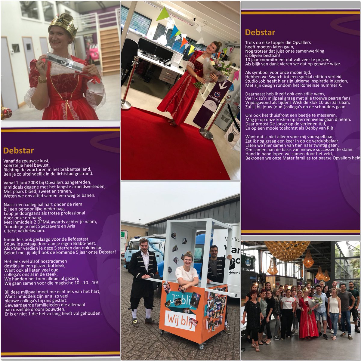 MartinDamen_'s tweet photo. Jubileum met een gouden randje! Super trots om al 10 jaar met je samen te werken @DebbydeJonge 🙏 https://t.co/8rPPa4BNRZ