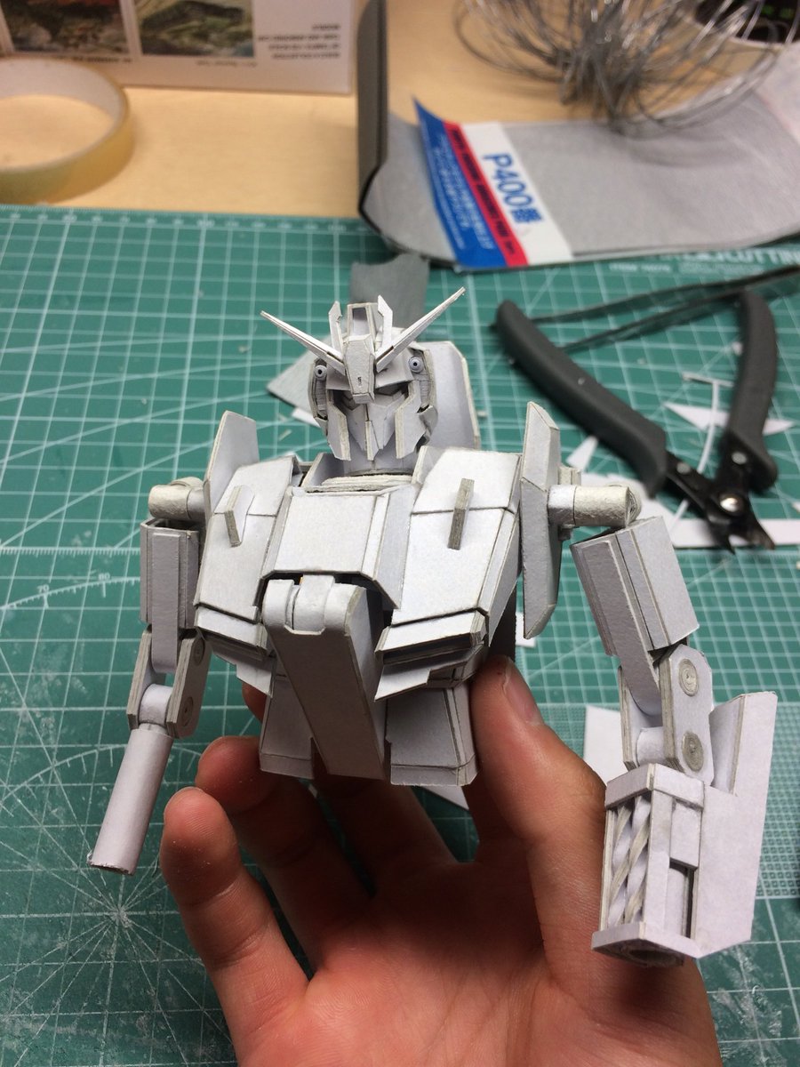 クラ 紙工作 Twitterissa 腕 ガワラ曲げが出来る様に頑張っとんでぃ