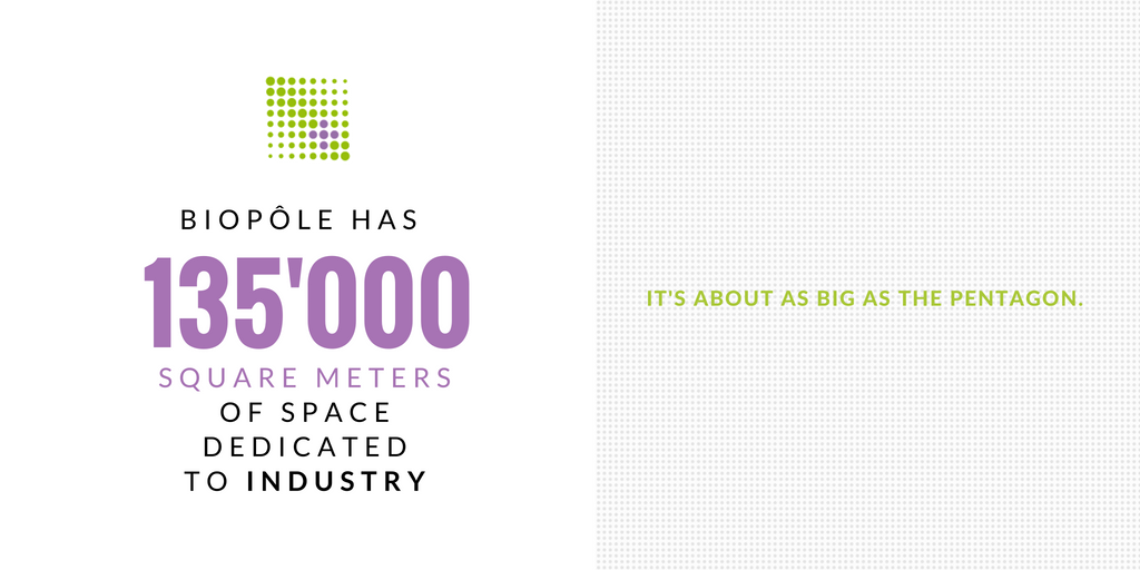 BiopoleLausanne's tweet photo. We normally like to talk about #people rather than #squaremeters....as big as the Pentagon??? #LifeScienceLeaders  #WeAreBiopoleLausanne #JoinUs https://t.co/rZkfrE7JKX