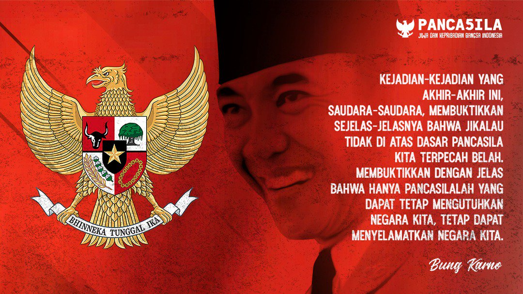 #KitaPancasila
#PancasilaZamanNow
#JuniBulanBungKarno