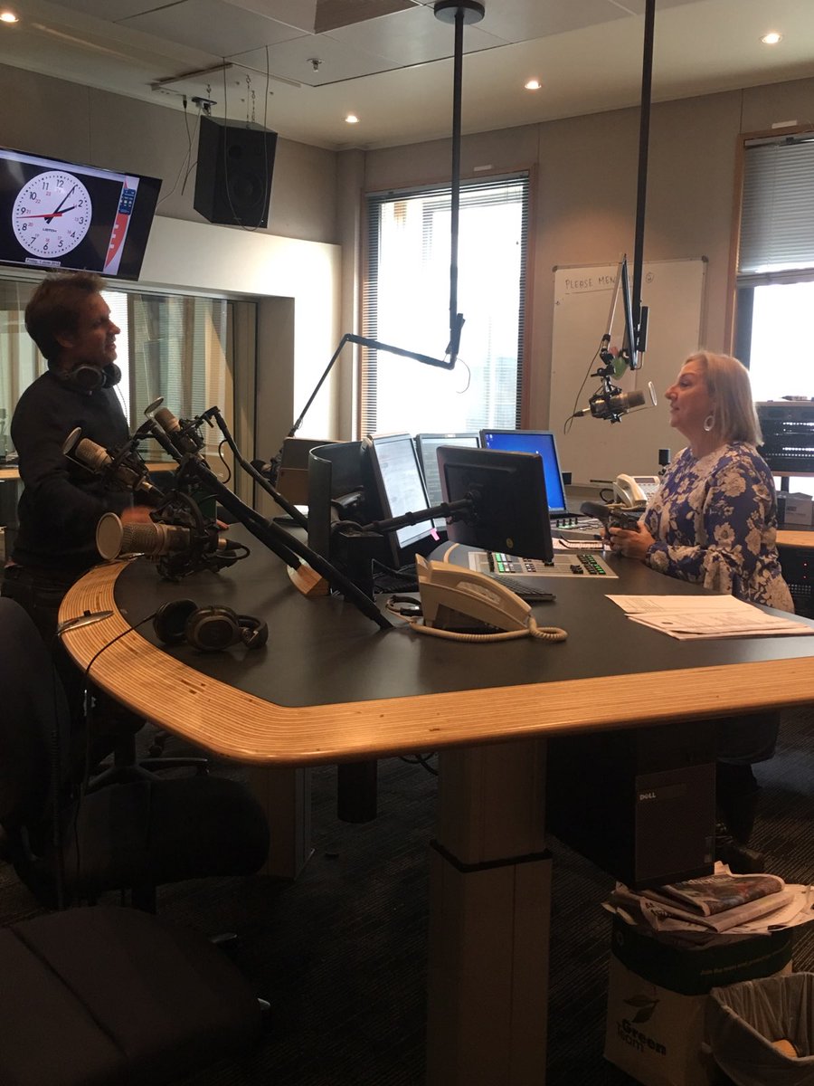 EnviroFair's tweet photo. @craigreucassel on @abcadelaide talking with @SonyaFeldhoff live in Adelaide for #WEF18 https://t.co/ZeqsaCTmW9