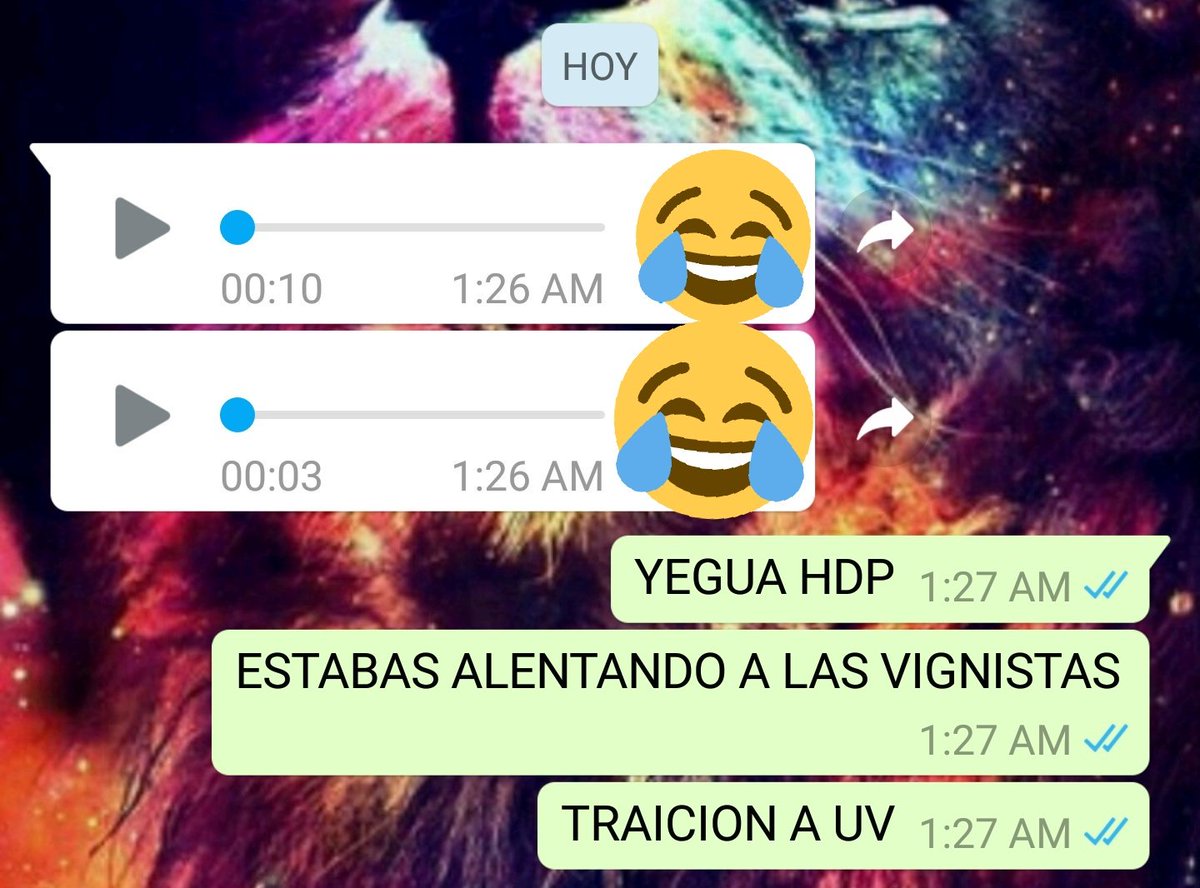 NewsVigna's tweet photo. Se filtraron audios POLEMICOS de Vigna festejando el campeonato de las Vignistas y enrrostrandole la derrota a UV.

¿El precio?

¡5000 COMENTARIOS YA!

#MTVLAINSTAARVIGNA 
#MTVLAINSTAARVIGNA
#MTVLAINSTAARVIGNA
#MTVLAKPOPGOT7 
#MTVLAFLAMATINI 
#PremiosMTVMiaw https://t.co/Lx392bUlEy