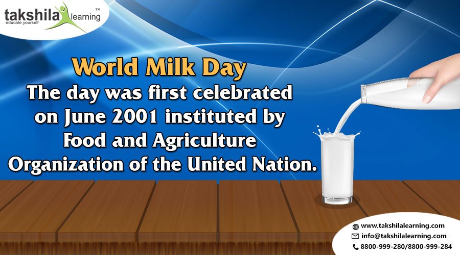 TakshilaLearn's tweet image. #WorldMilkDay
Milk contains more than 9 essential nutrients
#schoolcourses #cscourse #cacourse #ifrscourse #digitalmarketing #bankingclasses #WorldMilkDay
visit:-takshilalearning.com