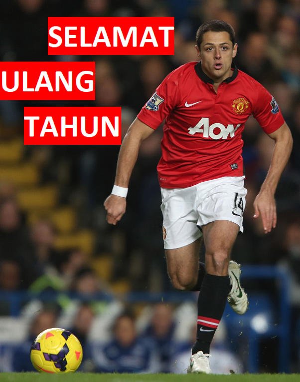 ManUtd_ID's tweet photo. Selamat ulang tahun untuk eks penyerang United, @CH14_. Semoga panjang umur dan sukses untuk kariermu, Chicharito! https://t.co/pAVAp43LfS