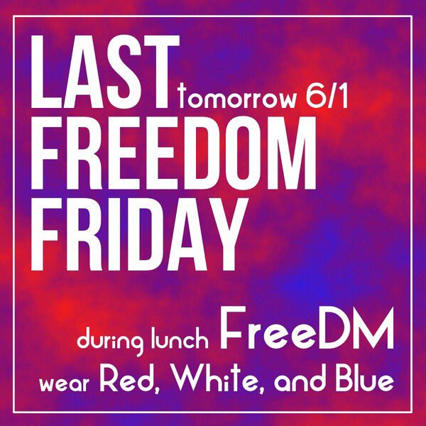 ahsco2018's tweet photo. THE LAST OF OUR ENTURE HS CAREER!!! Idc who you are, everyone best go ALL OUT tomorrow !! 🇺🇸🎉 https://t.co/izTVk9RfGI