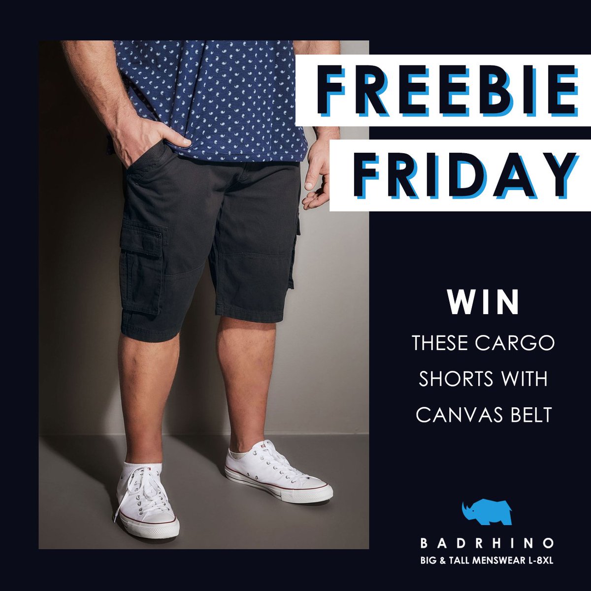 FREEBIE FRIDAY | WIN these cargo shorts with canvas belt! Simply like our page and share the post to win! One lucky winner announced tomorrow at 9:00am! Good luck! 

goo.gl/Uak1UT