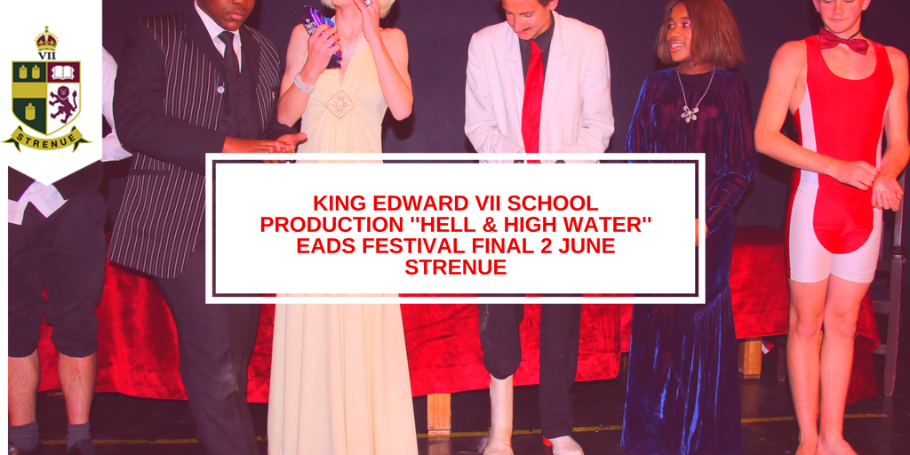 KingEdVIISchool's tweet photo. #RedDramatics @KingEdVIISchool 'Hell & High Water'
5 nominations have been received:
Best Costume
Best Set Design
Best Supporting Actor -Grant Greenfield
Best Actors in comedy -Sinakho Ncala / Callum Beukes
Tickets are on sale at the door from 5.30 pm. Entrance R30
#Strenue https://t.co/PhfwEr9p7j