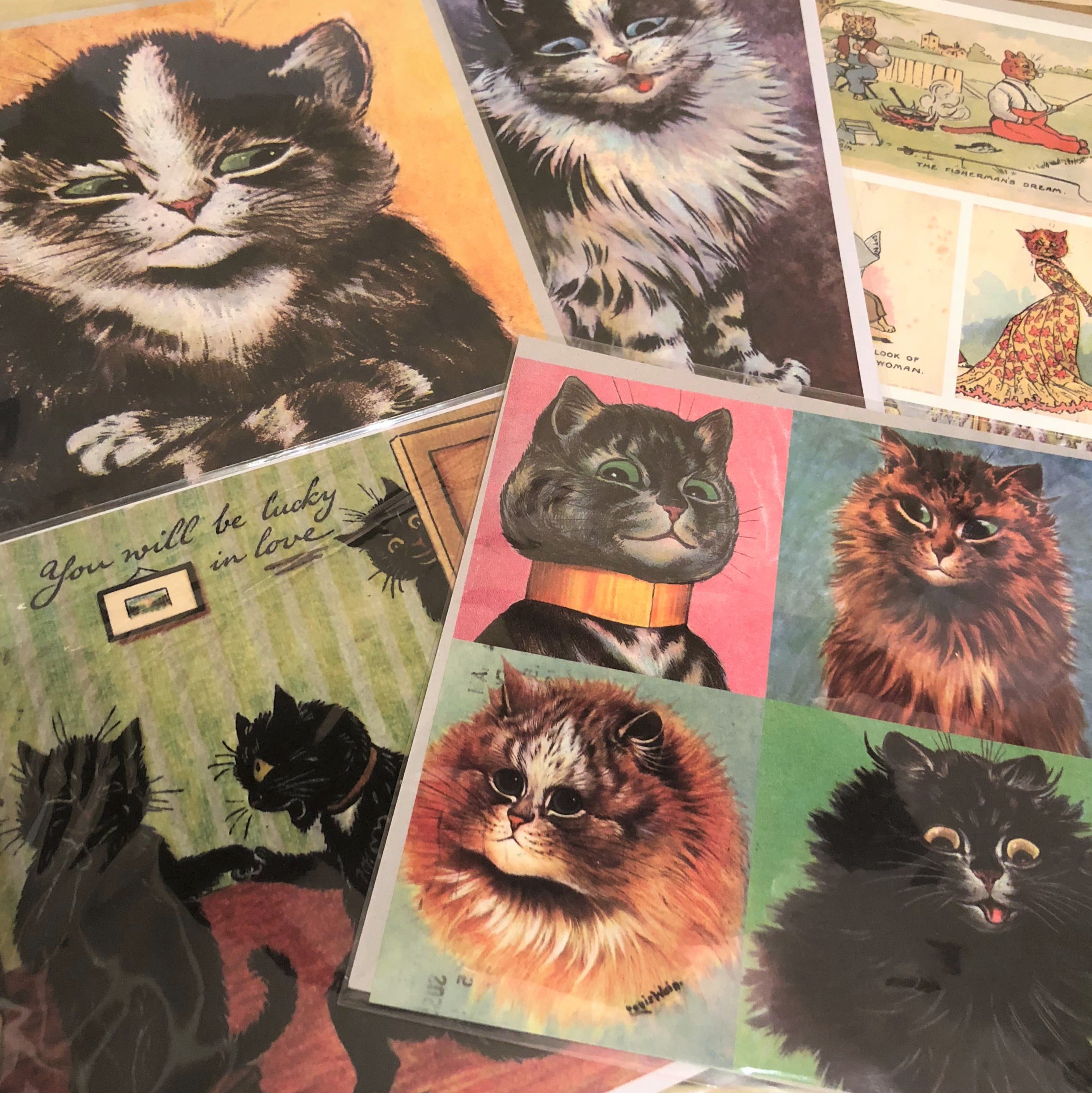 ✴️特別価格【原画】『夢幻界侵入者』（猫 犬 動物 絵画 パステル画