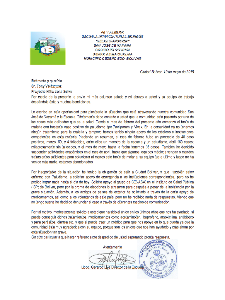 proecoglobal's tweet photo. Ya en la Selva el team de Proyecto niños de la selva,  llevando medicamentos y médicos para tratar los numerosos casos de malaria que diezman a niños y adultos de la comunidad de San José de Kayama... gracias a quienes nos apoyaron tan duros momentos! https://t.co/8WxzuTJ7QQ