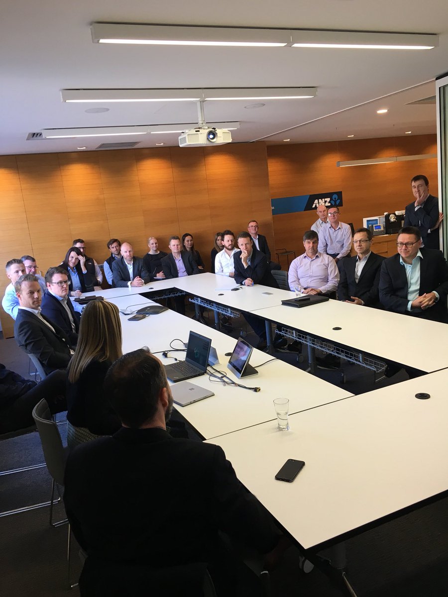 Very lucky to listen to <a href="/Comm4Geelong/">Committee for Geelong</a>  <a href="/ANZ_AU/">ANZ Australia</a> Geelong Business Centre this morning. Great to hear about our thriving city and projects for the future.