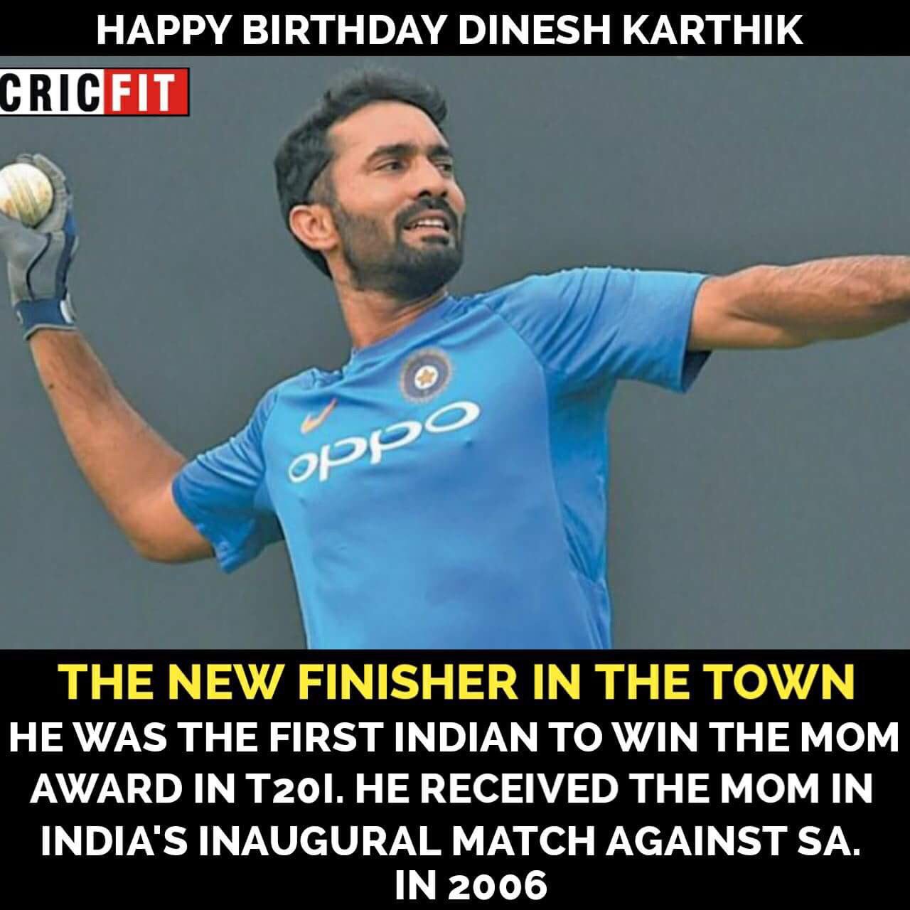 Happy Birthday Dinesh Karthik! 