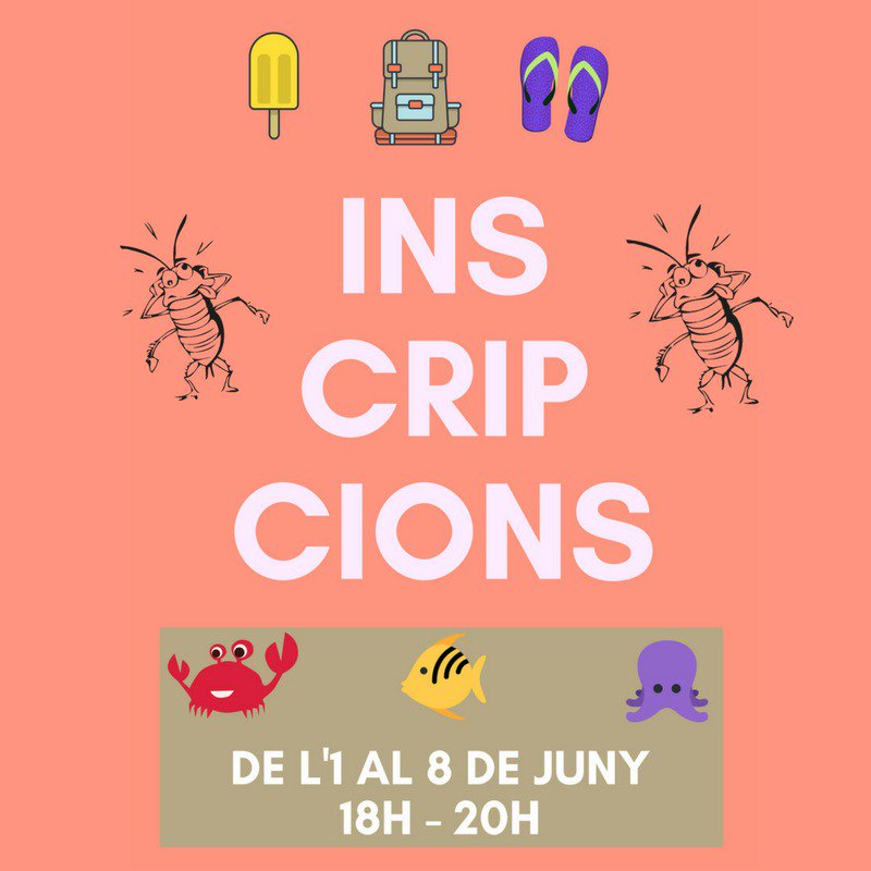 LOlladegrills's tweet photo. ⚠️RECORDEU: avui primer dia d'inscripcions del casal, de 18h a 20h ⚠️
.
 Aquí us deixem les Peres-Llimoneres, les Verdures Crash, els Enciaments i els Cabribojos que van venir l'any passat 👏
Quin nom ens posarem aquest any....?? 🐙🐋🦀🦑 https://t.co/Xb4fW8mfHZ