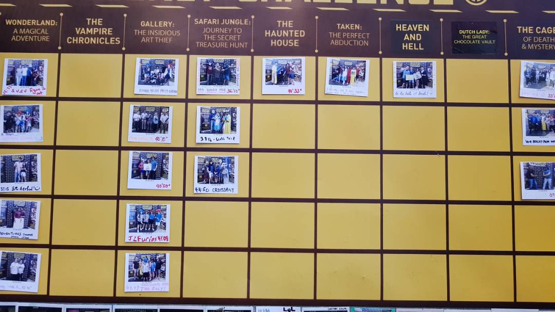 A lot of groups have conquered most of our rooms but none have able to conquer "The Vampire"and "The Great Chocolate Vault". Do you think you have what it takes to be the 1st group to complete it? Well...come on down to Escape Room Berjaya Times Square and give it a shot...