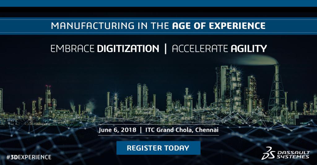 3DSIndia's tweet photo. Visit us to create better experiences for your customers with #3DEXPERIENCE platform by enabling product design, simulation, and manufacturing with analytics. Register Now- https://t.co/aVPkvnk0r9 #3DEXPERIENCE  #MAOEIndia2018 https://t.co/B7vphDOPfw