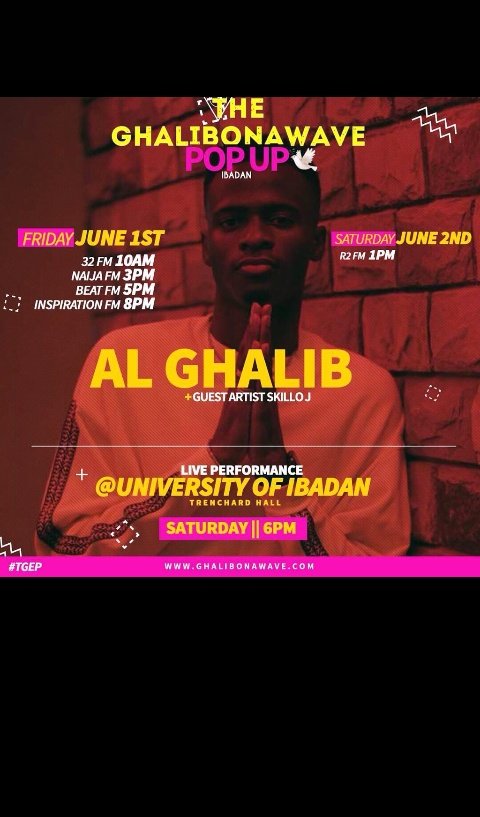 OluwaSoftgod's tweet photo. Oh lawd who's coming to Ibadan this weekend? @Ghalibonawave My Ibadan people don't miss out on this it's gonna be a madt tin yeah... Shutdown everywhere yeah... #finessing #ghalibonawave #TGEP #wavepapi #finesser https://t.co/PhGTdHEqw6
