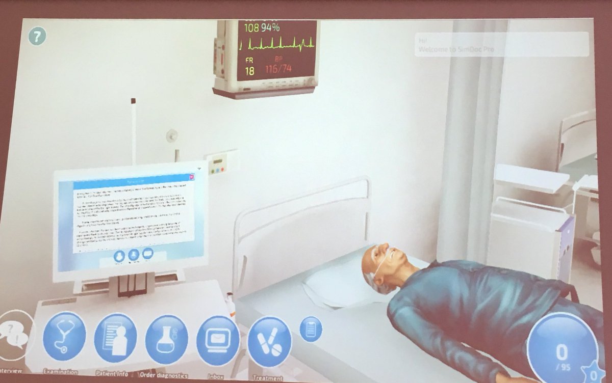 sarakkeessa's tweet image. ”Pelisimuloinnissa on turvallista kun virheitä voi tehdä vapaasti” - työkalu, joka tulisi kuulua tämän päivän lääkärien koulutukseen! #simdocpro #practicemakesperfect #digitalisaatio  #jatkuvaoppiminen #nuorilääkäri