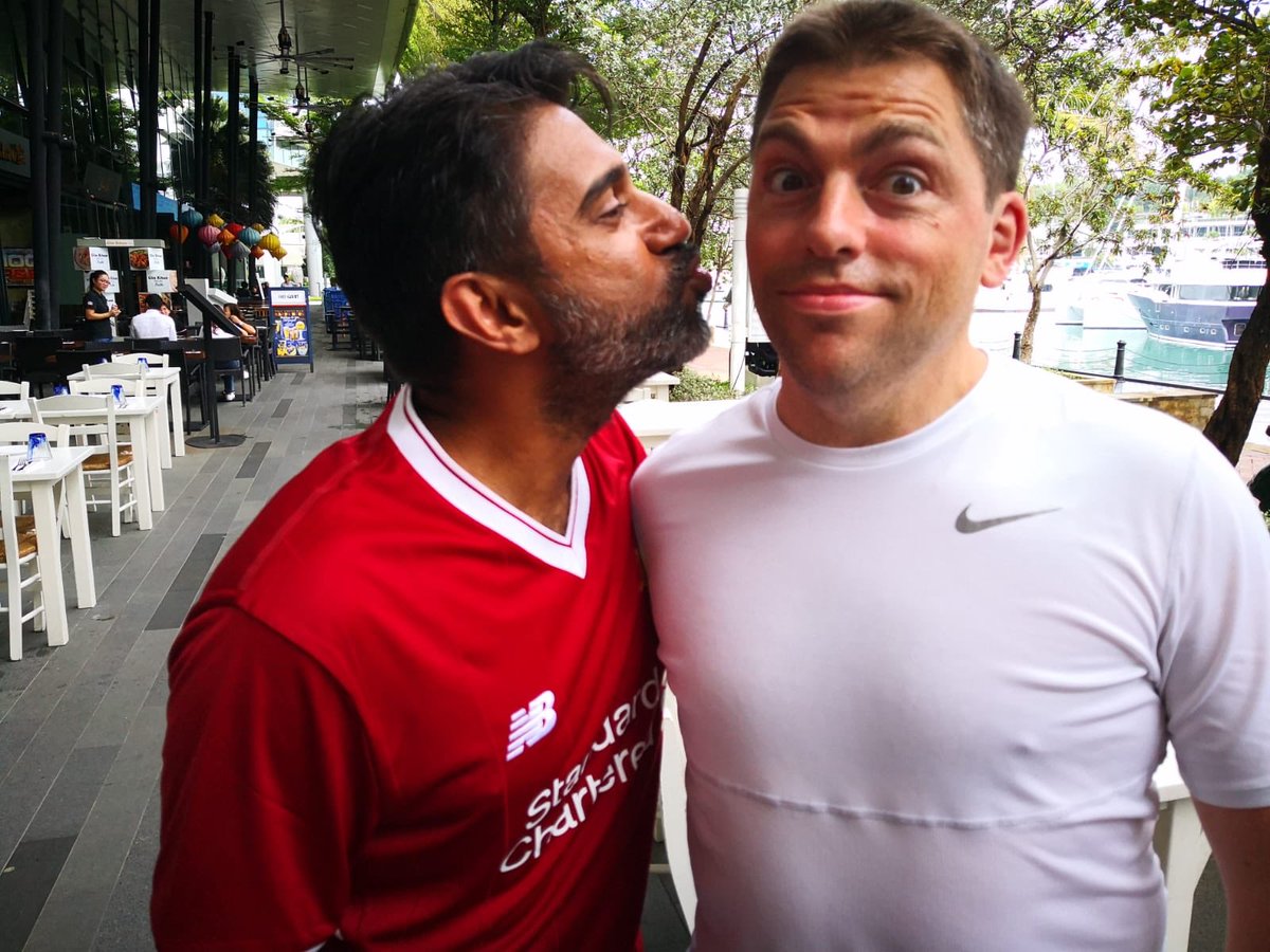 KloppHugClub's tweet photo. Meanwhile in Singapore,... #LFC https://t.co/AkRTJnc23u