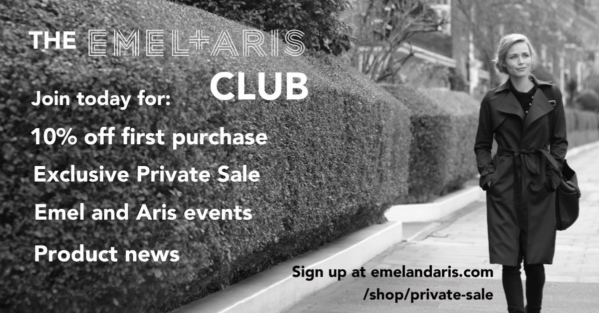 ✨ ✨ Join the Emel and Aris Club today for exclusive discounts, private sales, product news and events ✨ ✨Sign up at 👉 emelandaris.com/shop/private-s… #sale #wearabletech