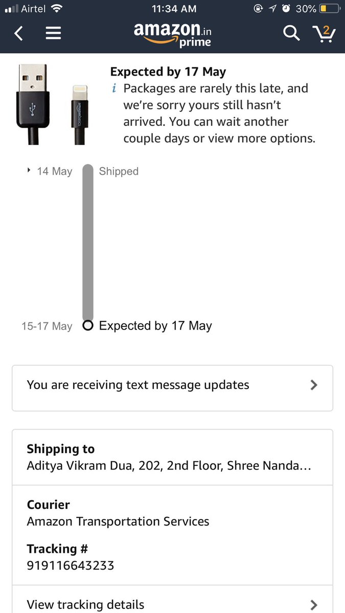 aditdua's tweet photo. @amazonIN check this out. It has been more than 2 weeks since i was supposed to receive my order. I havent recived my order and there is no refund tab. https://t.co/DExvvRqpoq