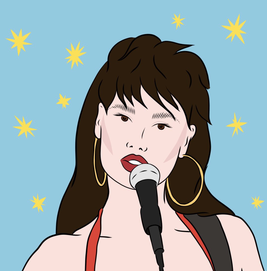 itsjenacyde's tweet photo. Schwing! @TiaCarrere #waynesworld #fanart #tiacarrere #adobedraw https://t.co/aAfFXOkC92