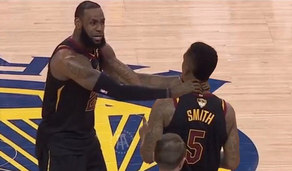 TonyCurran69's tweet image. &apos;Why You Little&apos; #knowthescore JR. #NBAFinals18 🏀
&apos;Wake up tomorrow with a fresh mind and go again&apos; #LeBron #Cavaliers #Warriors bring on Sunday Game 2! #barstoolsports 👊🏾